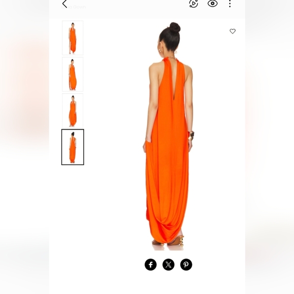 Cult Gaia Luna Gown sz S in Poppy - Picture 3 of 3